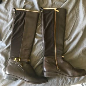 Michael Kors tall dark brown riding boot